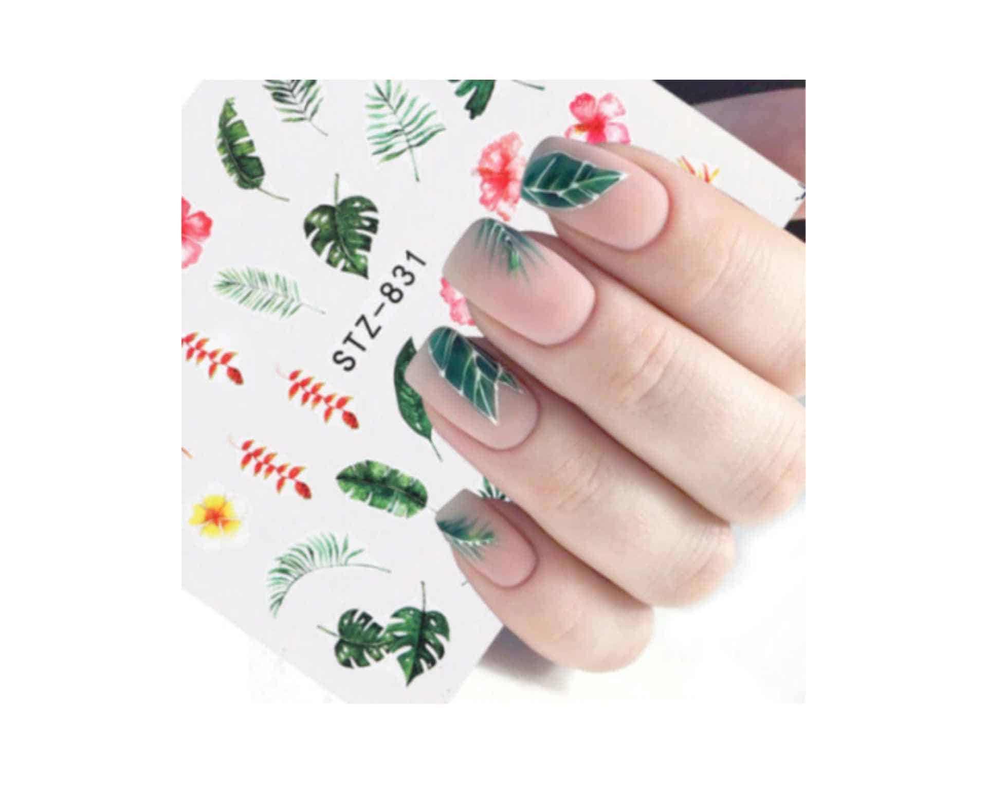 planten nagelstickers
